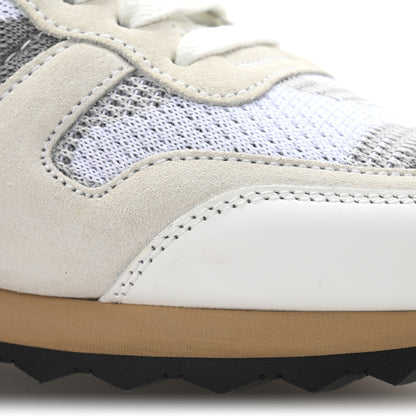 Valentino Garavani Mesh Suede Camouflage Rockrunner Sneakers 35 White Grey 10 of 10