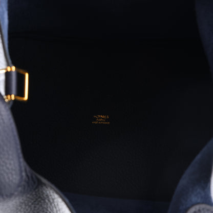 Hermes Taurillon Clemence Picotin Lock 22 MM Bleu Nuit 5 of 10