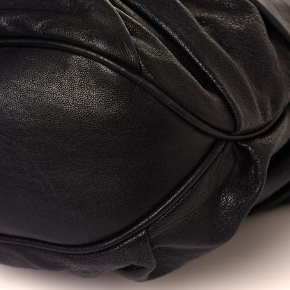 Burberry Lambskin Maggie Soft Knot Hobo Black 9 of 13