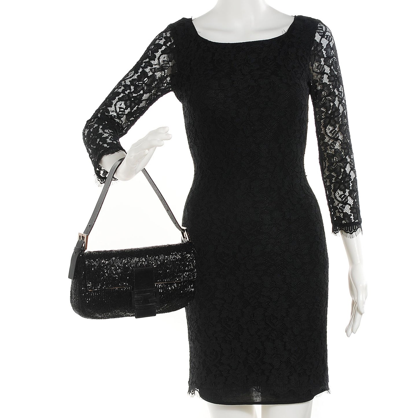 Beaded Baguette Black