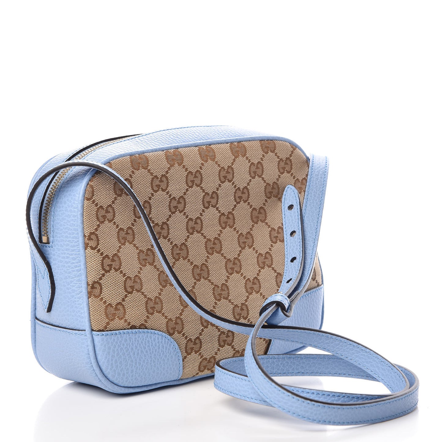 Monogram Mini Bree Messenger Bag Beige Mineral Blue