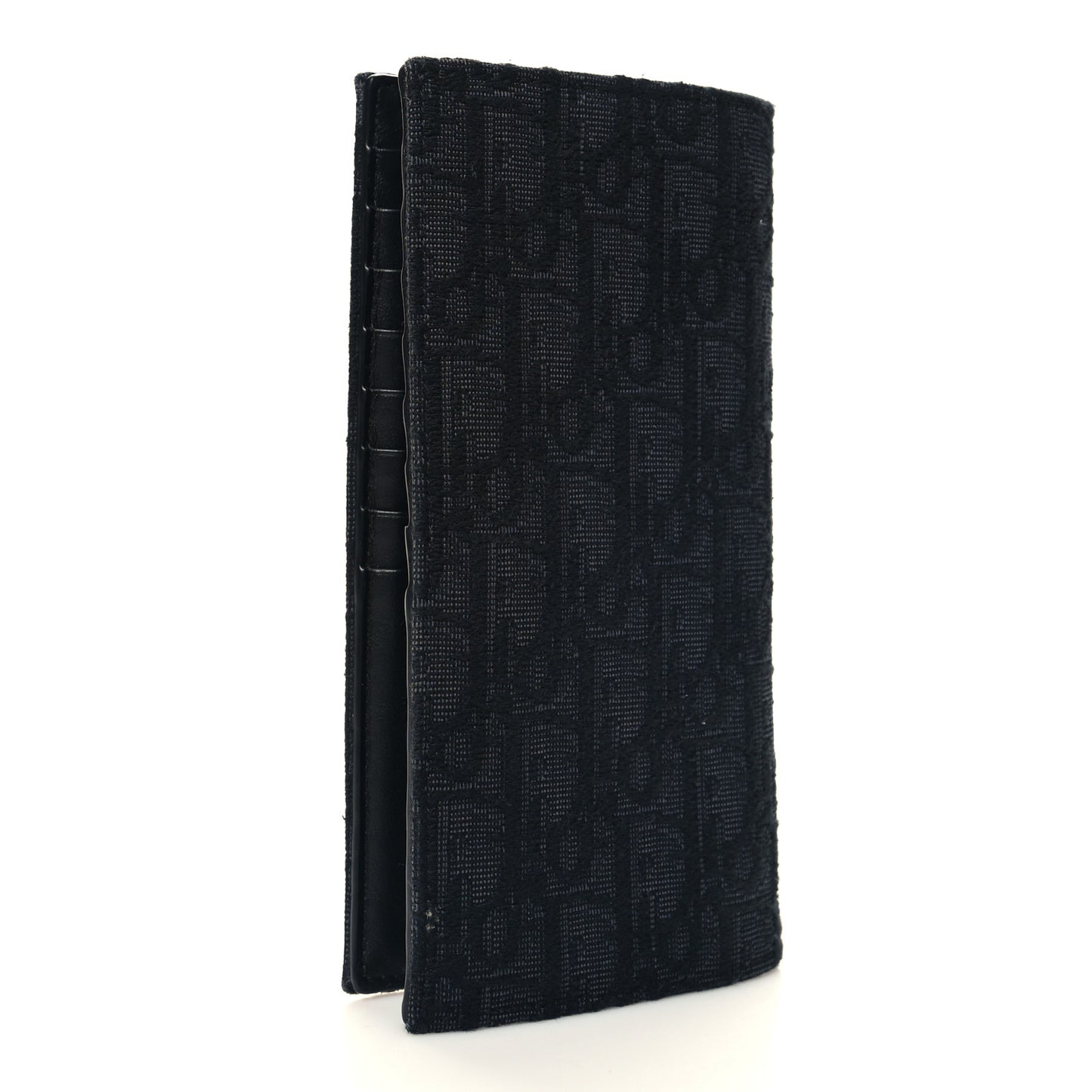Oblique Vertical Wallet Black
