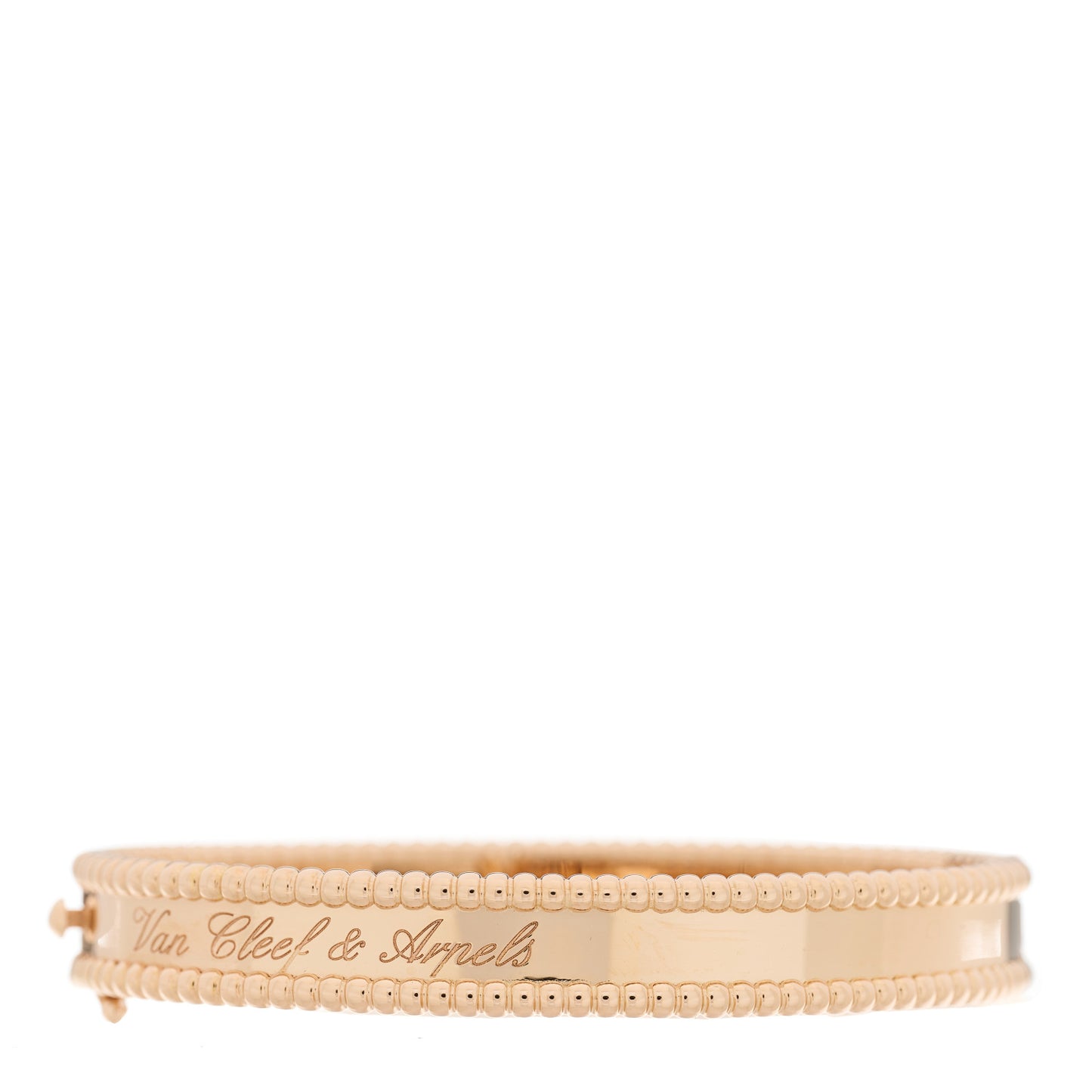 18K Rose Gold Perlee Signature Bangle Bracelet XS