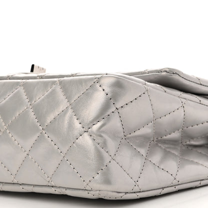 Chanel Metallic Lambskin Quilted 2.55 Reissue 226 Flap Silver 9 of 12