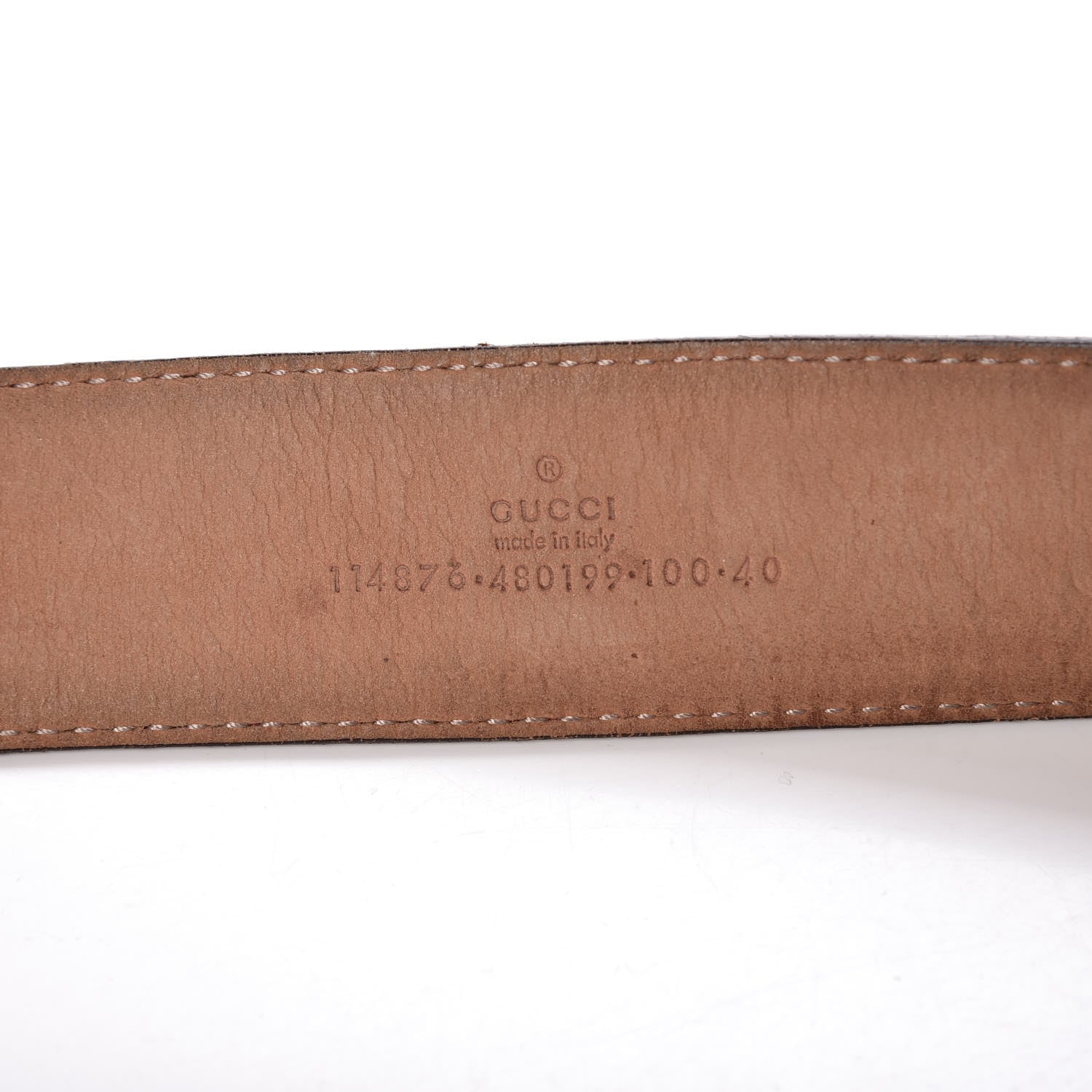 Gucci Guccissima Interlocking G Belt 100 40 Red 4 of 10