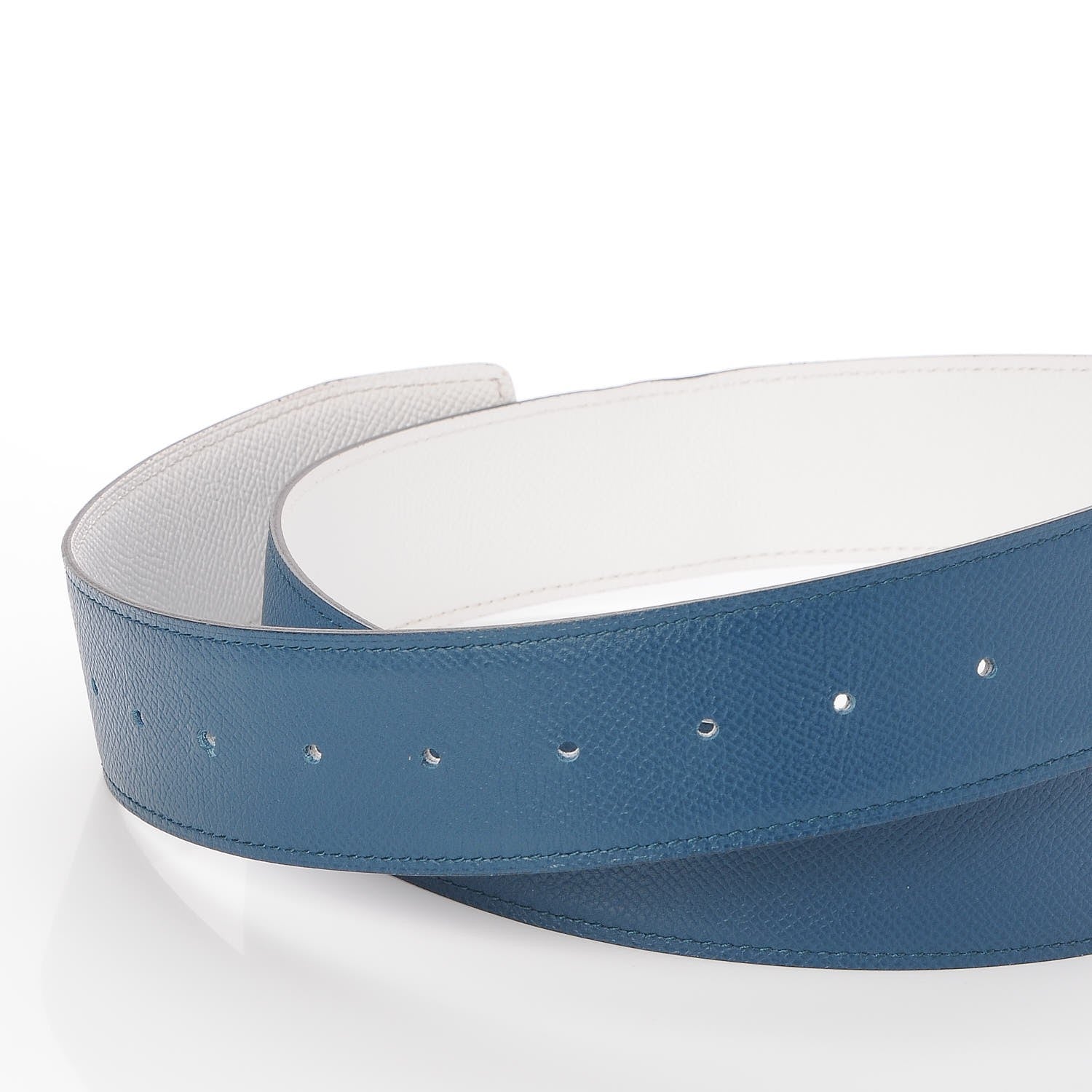 Hermes Epsom 42mm Constance Belt 115 Bleu Thalassa Blanc 6 of 8