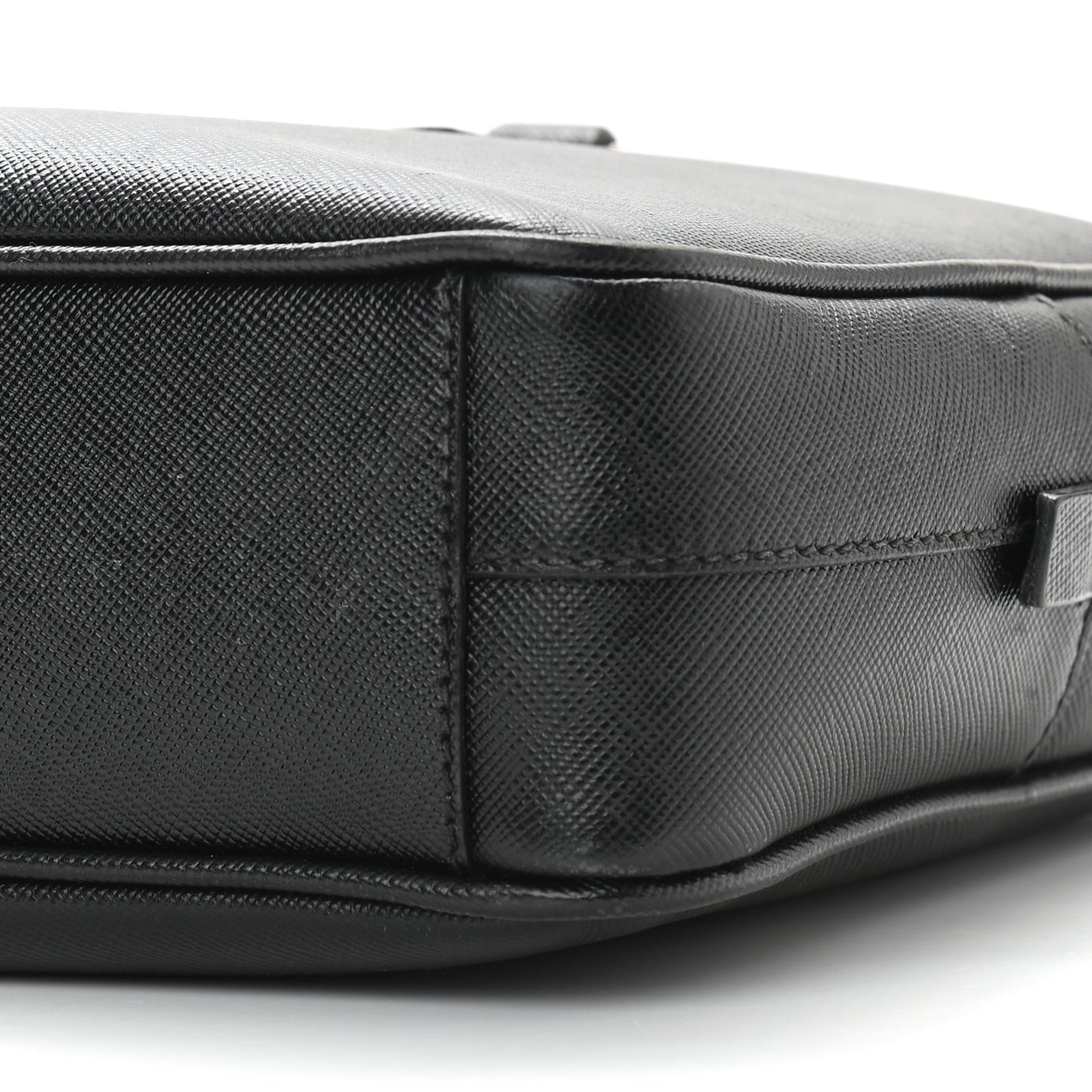 Saffiano Lux Petite Bowler Black