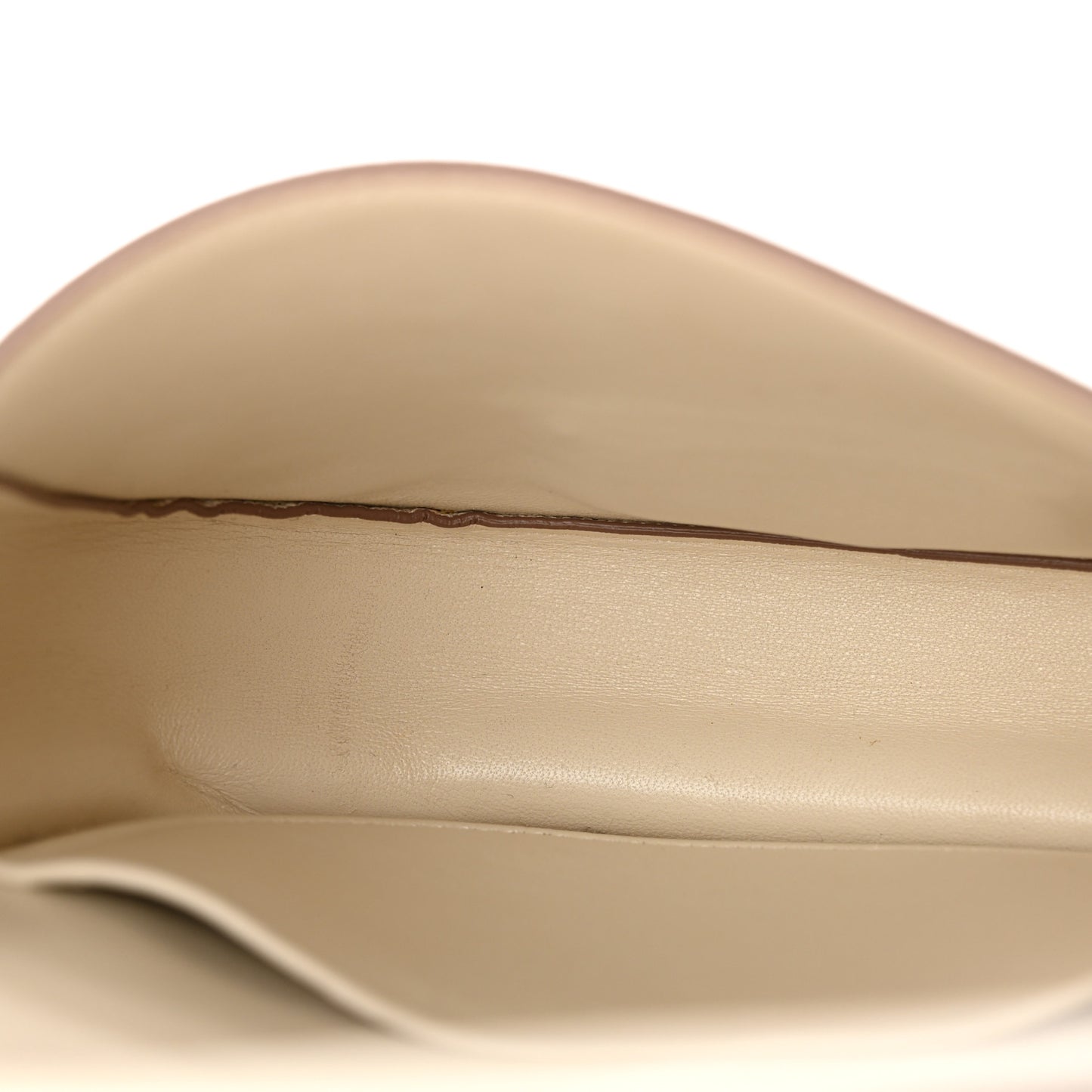 Grained Calfskin Small Trotteur White