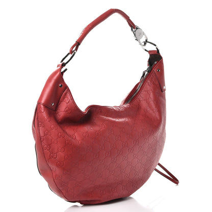 Gucci Guccissima Hobo Red 3 of 8