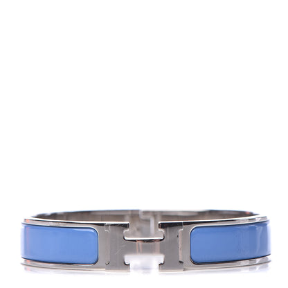 Hermes Enamel Narrow Clic Clac H Bracelet PM Bleu Transat 1 of 4