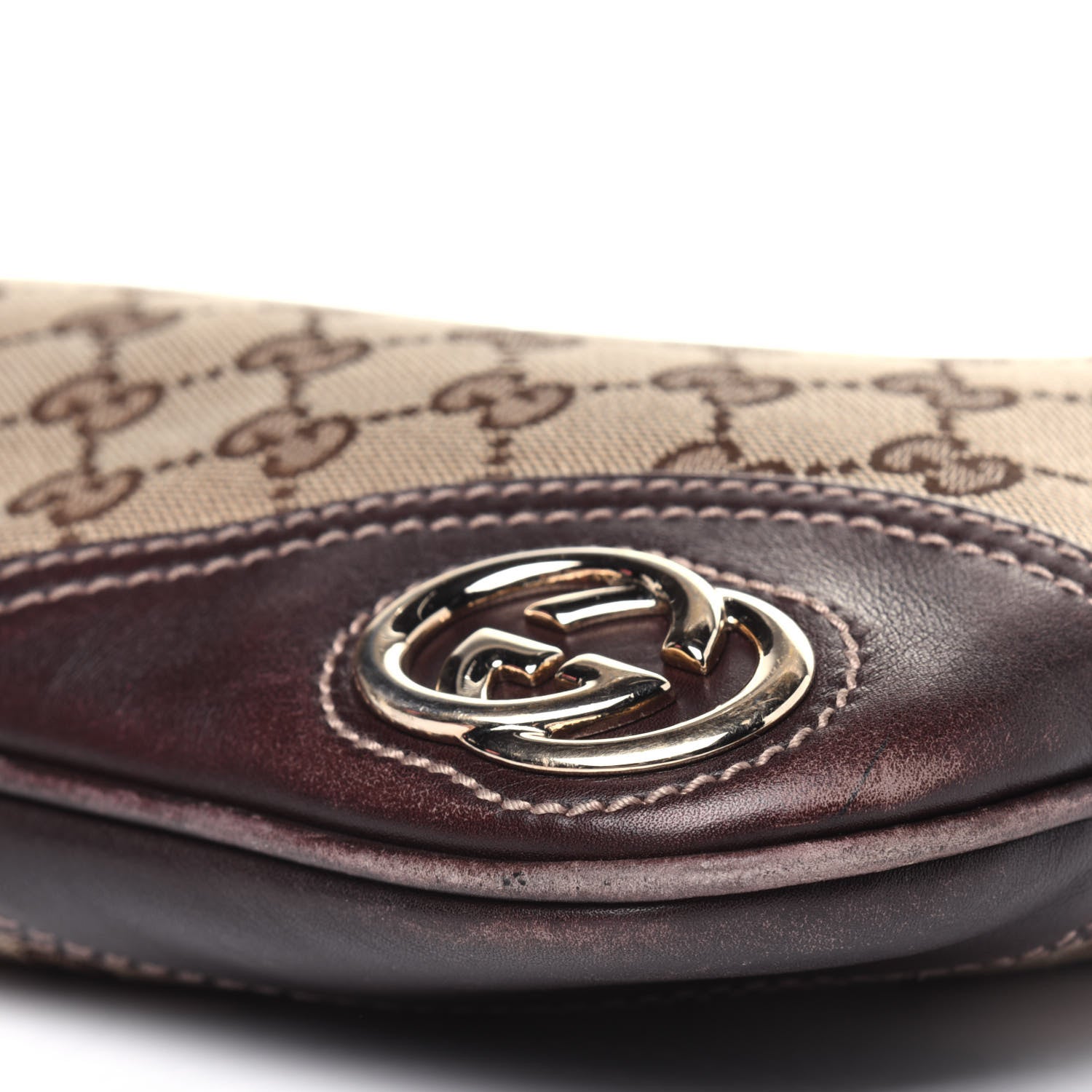 Gucci Monogram Medium New Britt Hobo Dark Brown 12 of 18