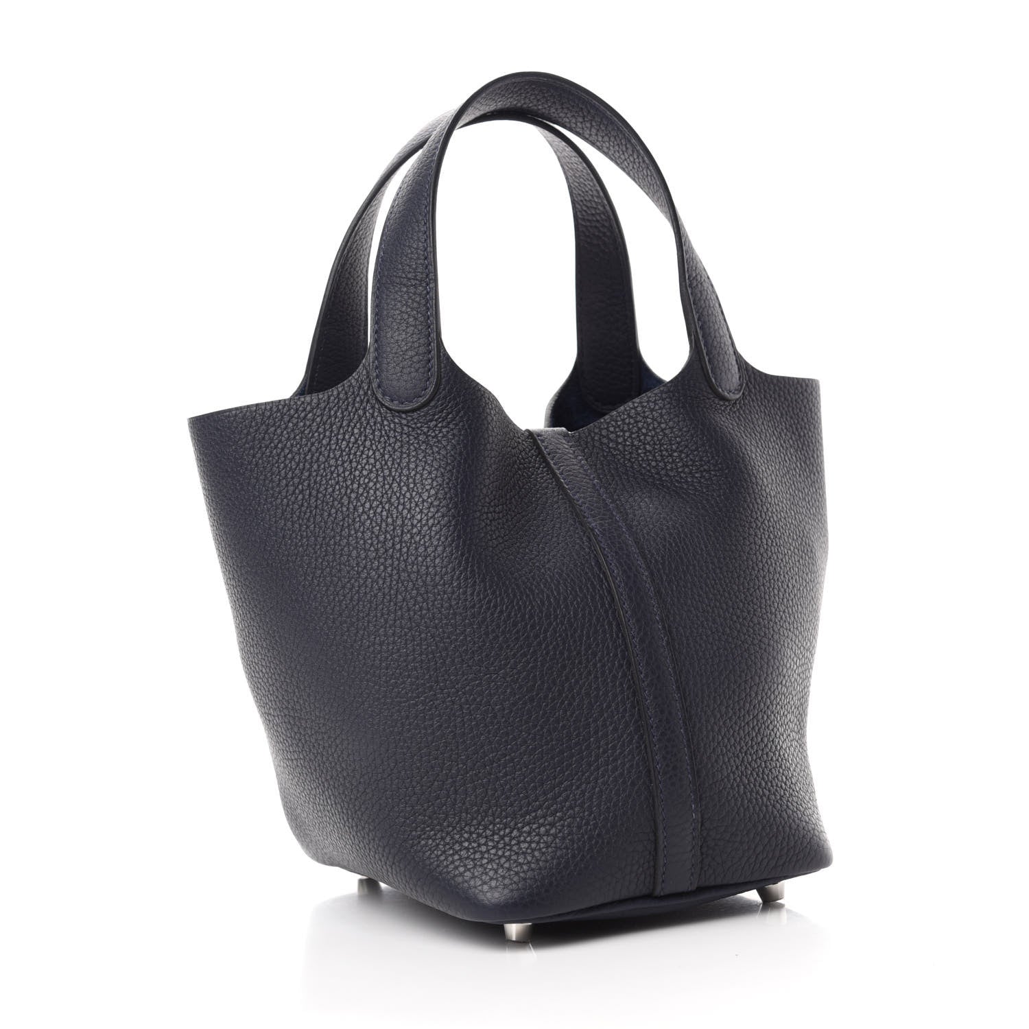 Hermes Taurillon Clemence Picotin Lock 18 PM Bleu Nuit 3 of 13