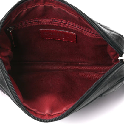Chanel Aged Calfskin Quilted Cambon Pochette Black 5 of 10