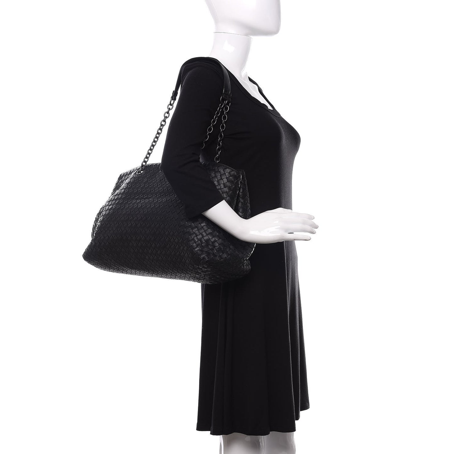 Nappa Intrecciato Large Tote Black