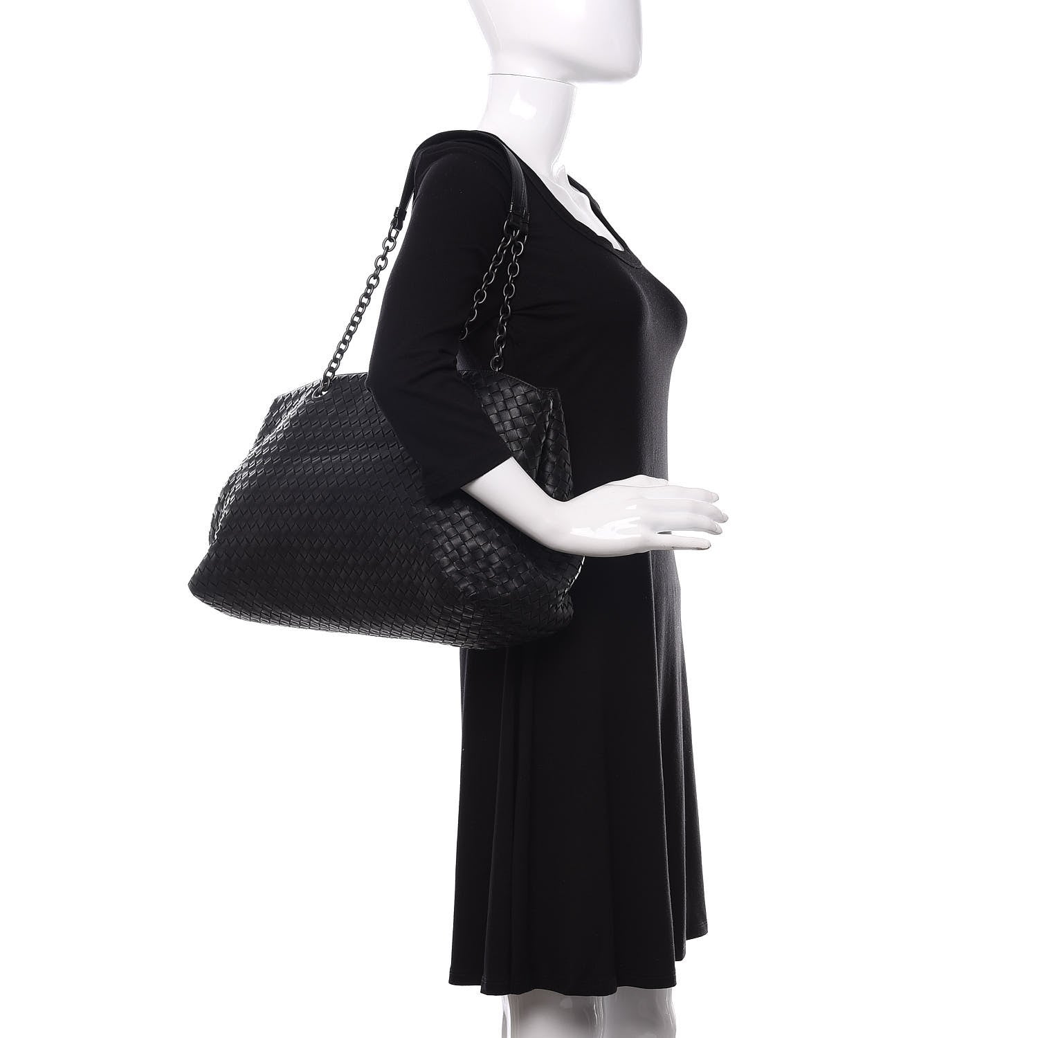 Bottega Veneta Nappa Intrecciato Large Tote Black 2 of 12