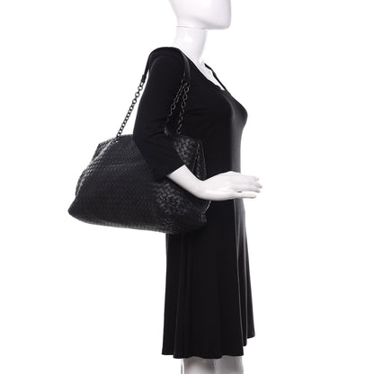 Bottega Veneta Nappa Intrecciato Large Tote Black 2 of 12