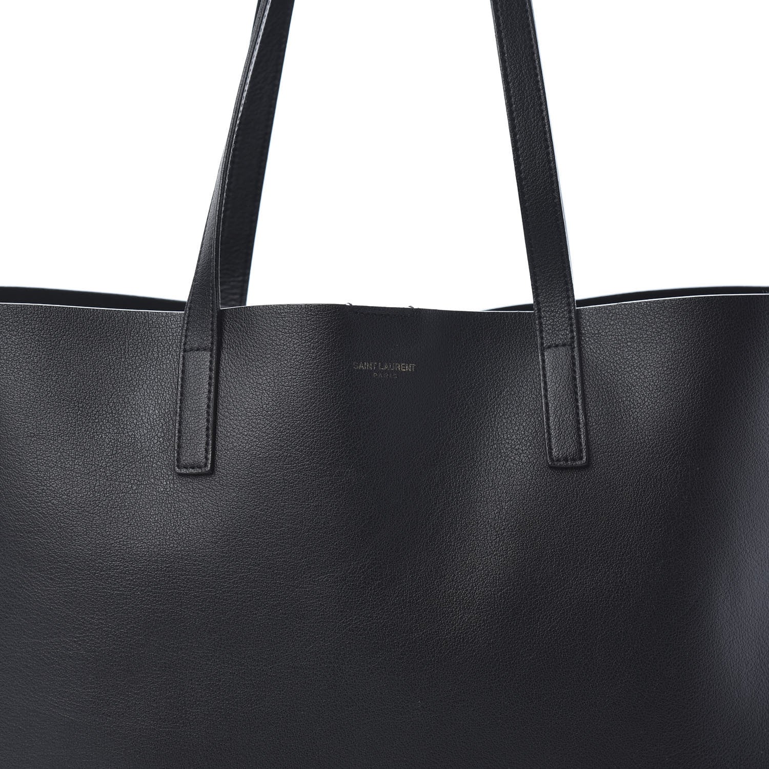 Saint Laurent Calfskin Large Shopping Tote Black 9 of 13