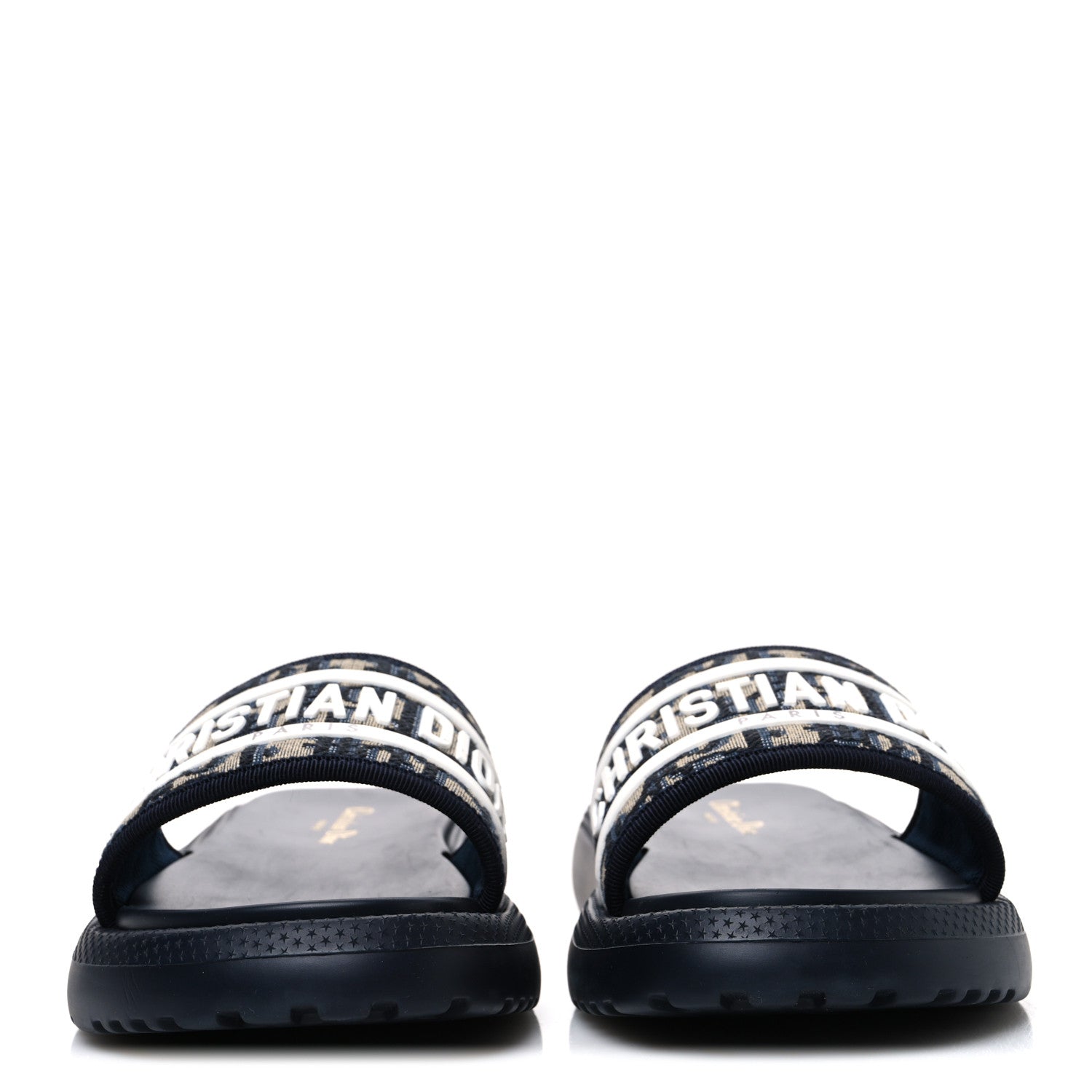 Christian Dior Oblique D-Way Platform Sandals 38.5 Blue 3 of 11