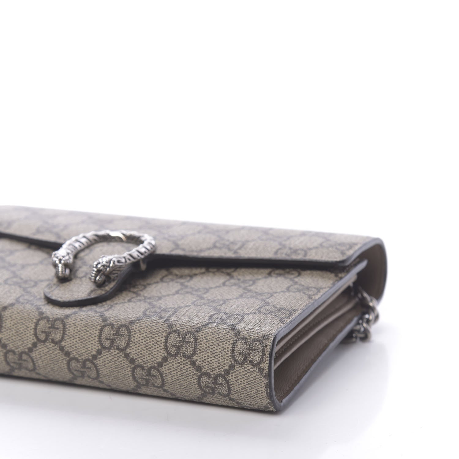Gucci GG Supreme Monogram Mini Dionysus Chain Wallet Beige Taupe 10 of 10