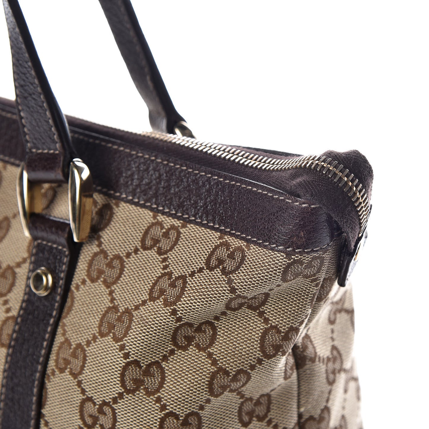 Monogram Medium Abbey Tote Brown