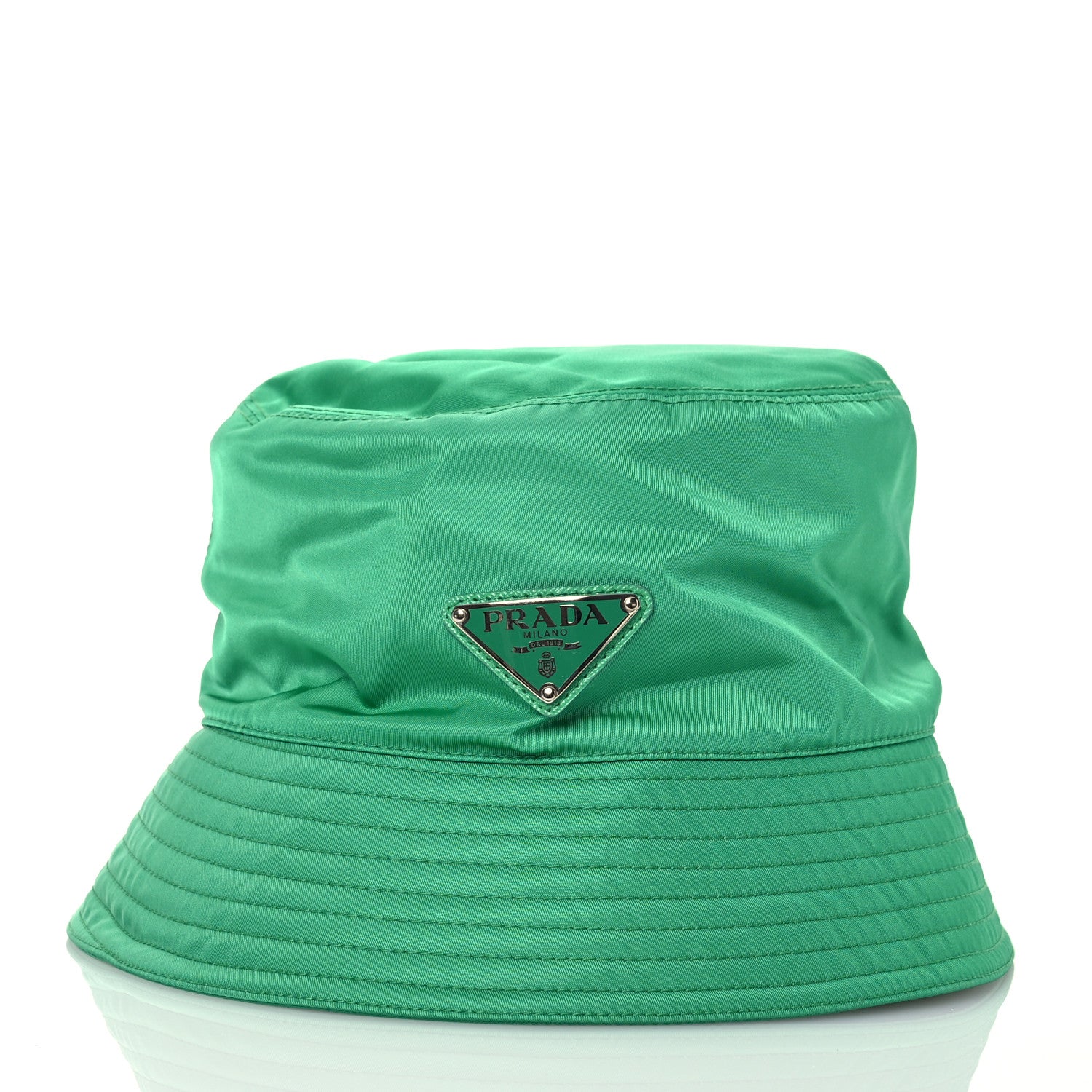 Prada Re-Nylon Triangle Womens Bucket Hat M Menta 3 of 8