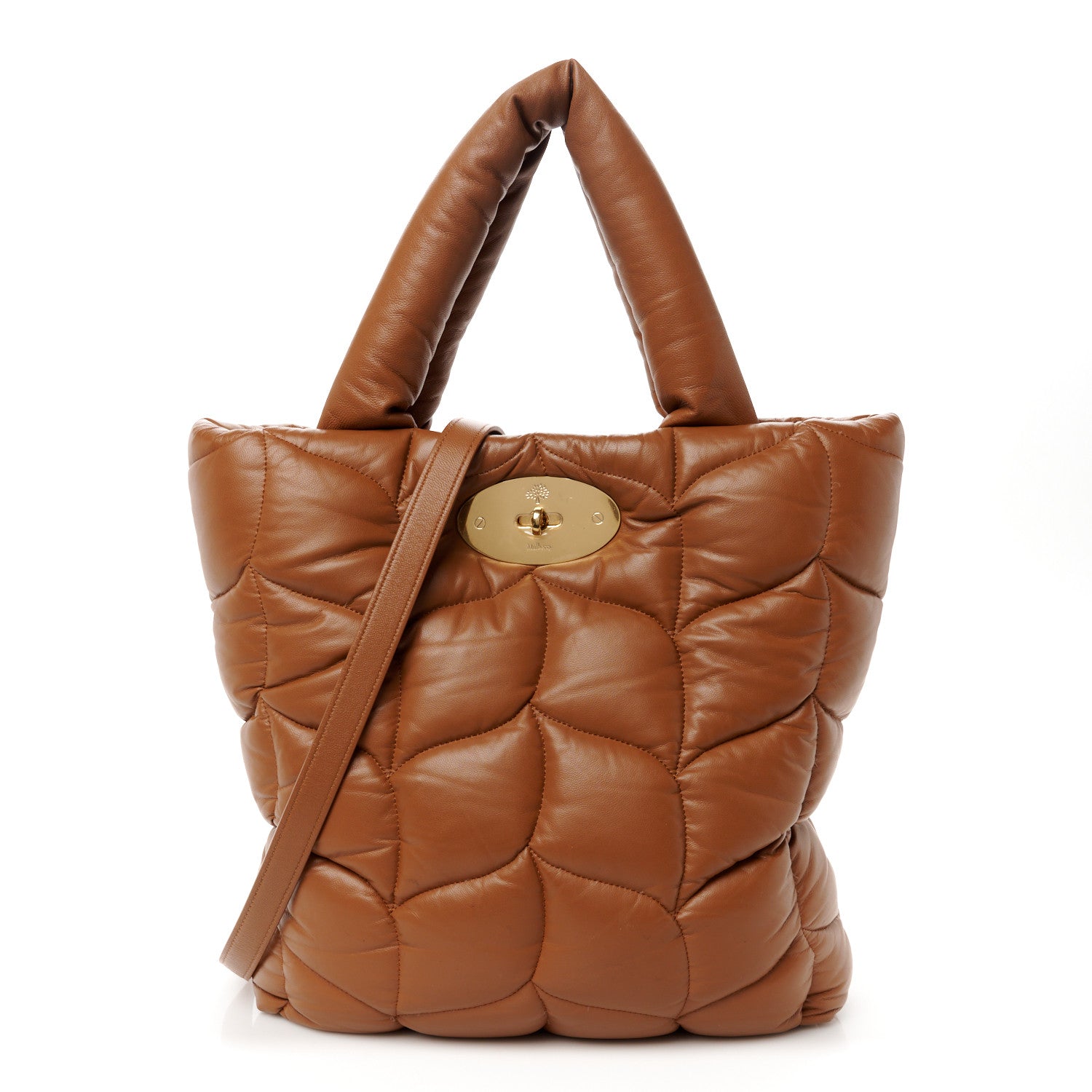 Mulberry Nappa Pillow Quilted Big Softie Tote Tobacco Brown 1 of 9