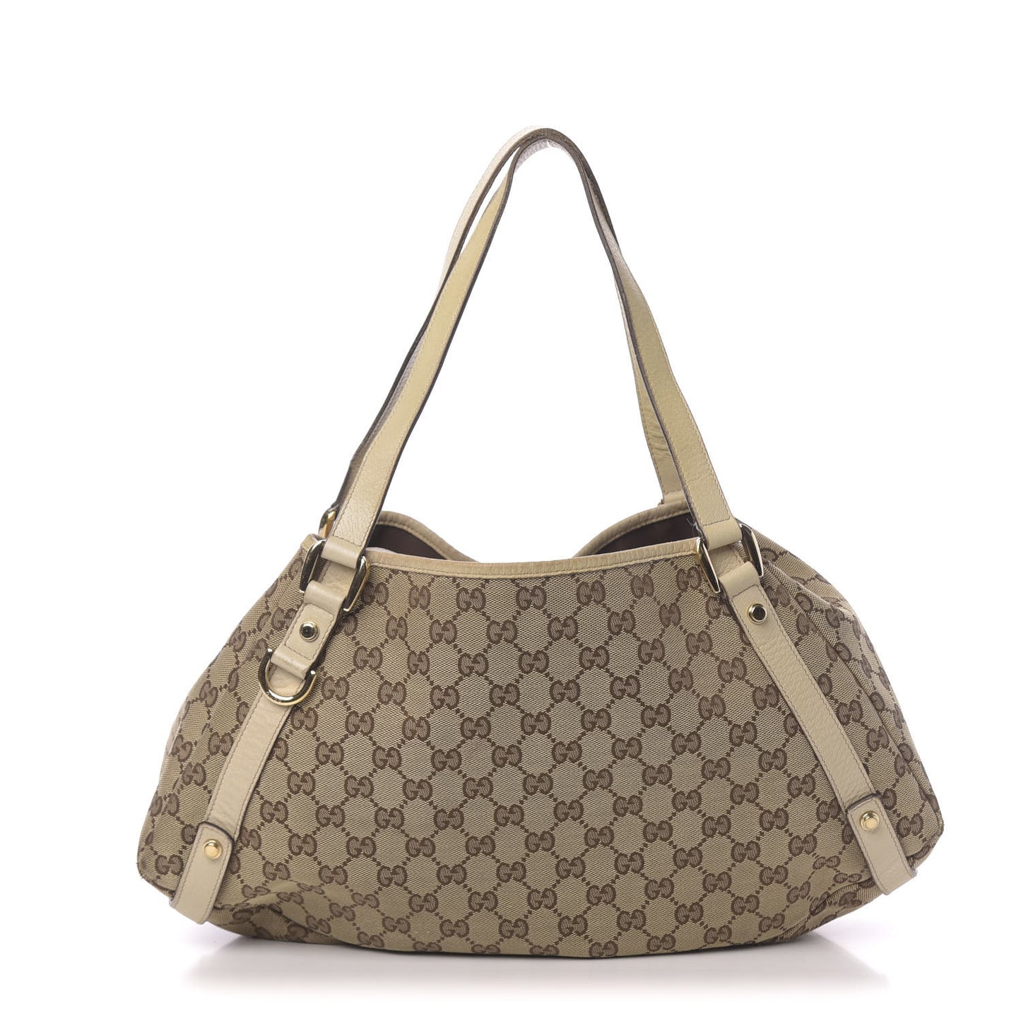 Monogram Medium Abbey Shoulder Bag Off White