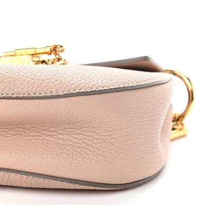 Chloe Grained Lambskin Mini Drew Shoulder Bag Cement Pink 11 of 11