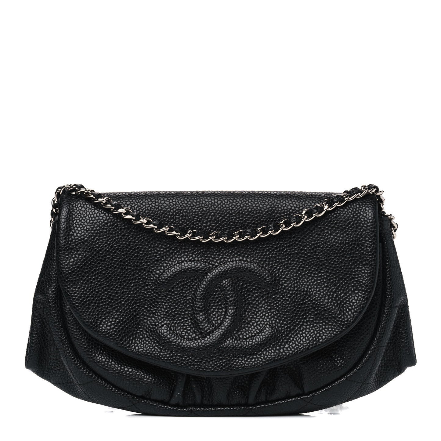Caviar Half Moon Wallet On Chain WOC Black