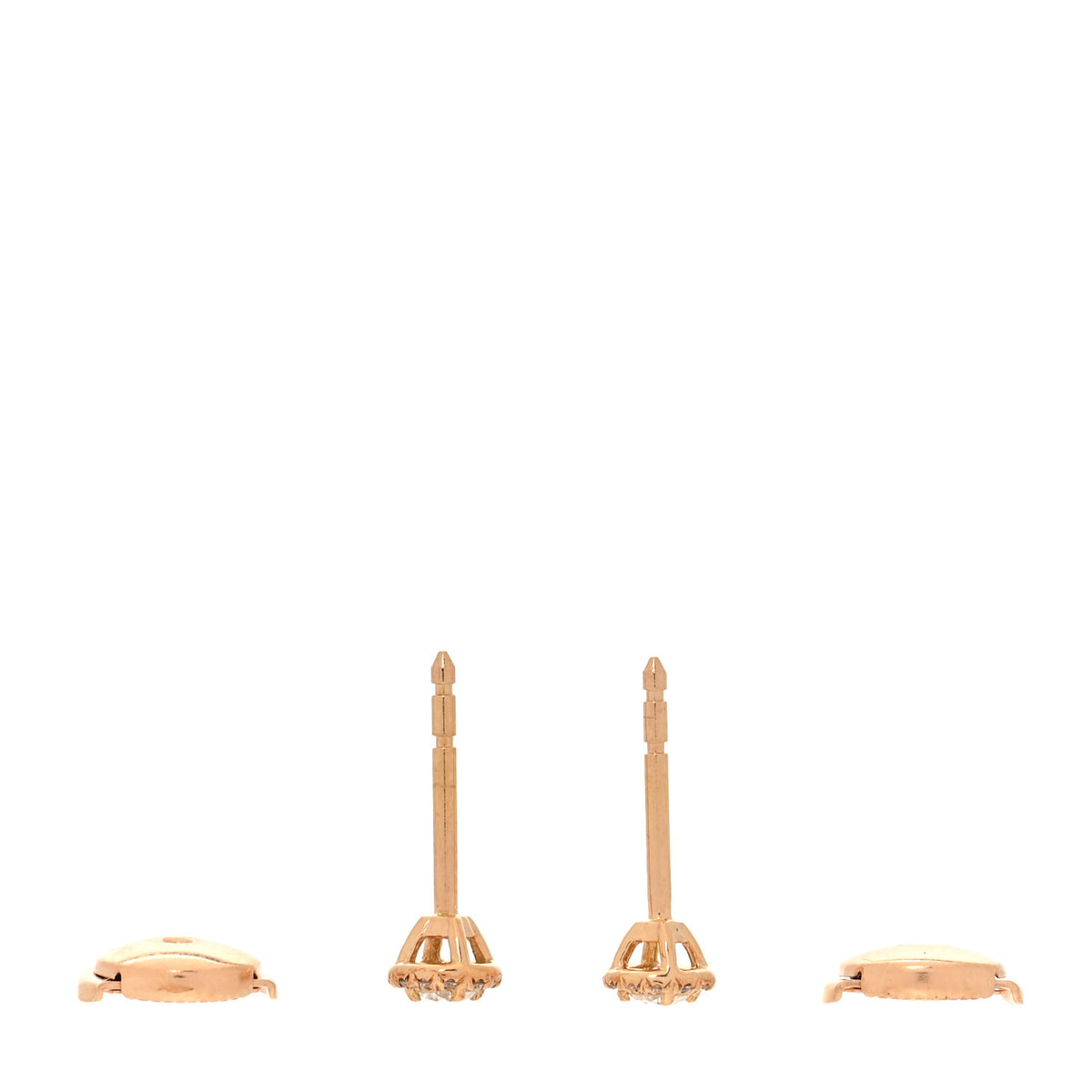 Rose Gold Diamond .17ctw Mini Soleste Earrings