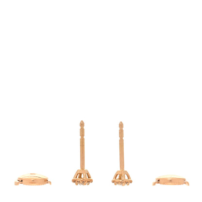 Tiffany Rose Gold Diamond .17ctw Mini Soleste Earrings 3 of 5