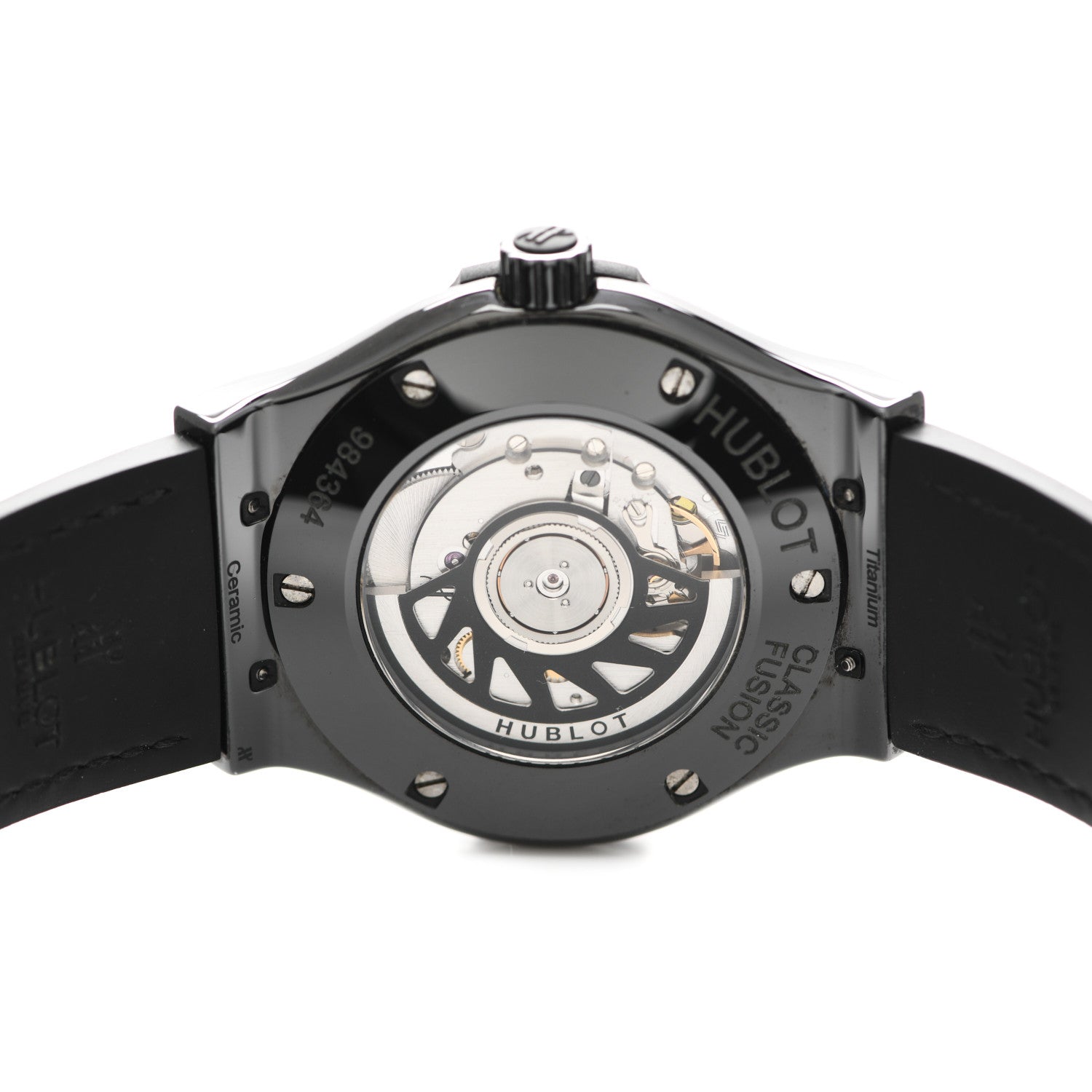 Hublot Ceramic Carbon Diamond Pave Bezel 45mm Classic Fusion Black Magic Automatic Watch Black 511.CM.1170.LR.1104 4 of 4