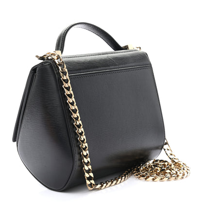 Givenchy Textured Calfskin Mini Pandora Box Chain Crossbody Bag Black 3 of 9