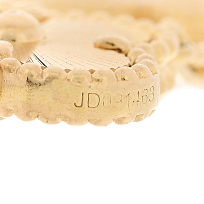 Van Cleef & Arpels 18K Yellow Gold Diamond 5 Motifs Guilloche Vintage Alhambra Bracelet 5 of 5
