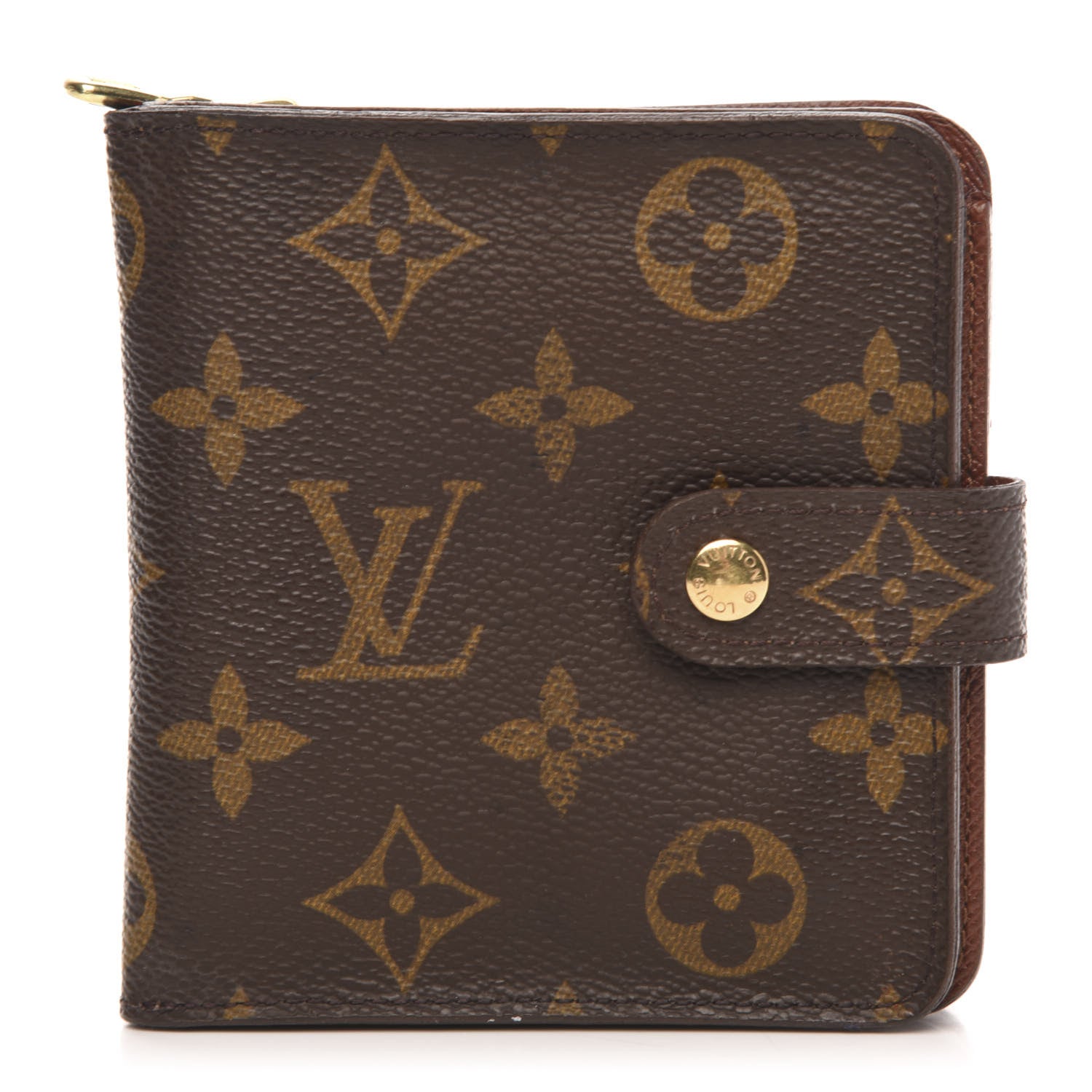 Louis Vuitton Monogram Compact Zippe Zipped Wallet 1 of 11
