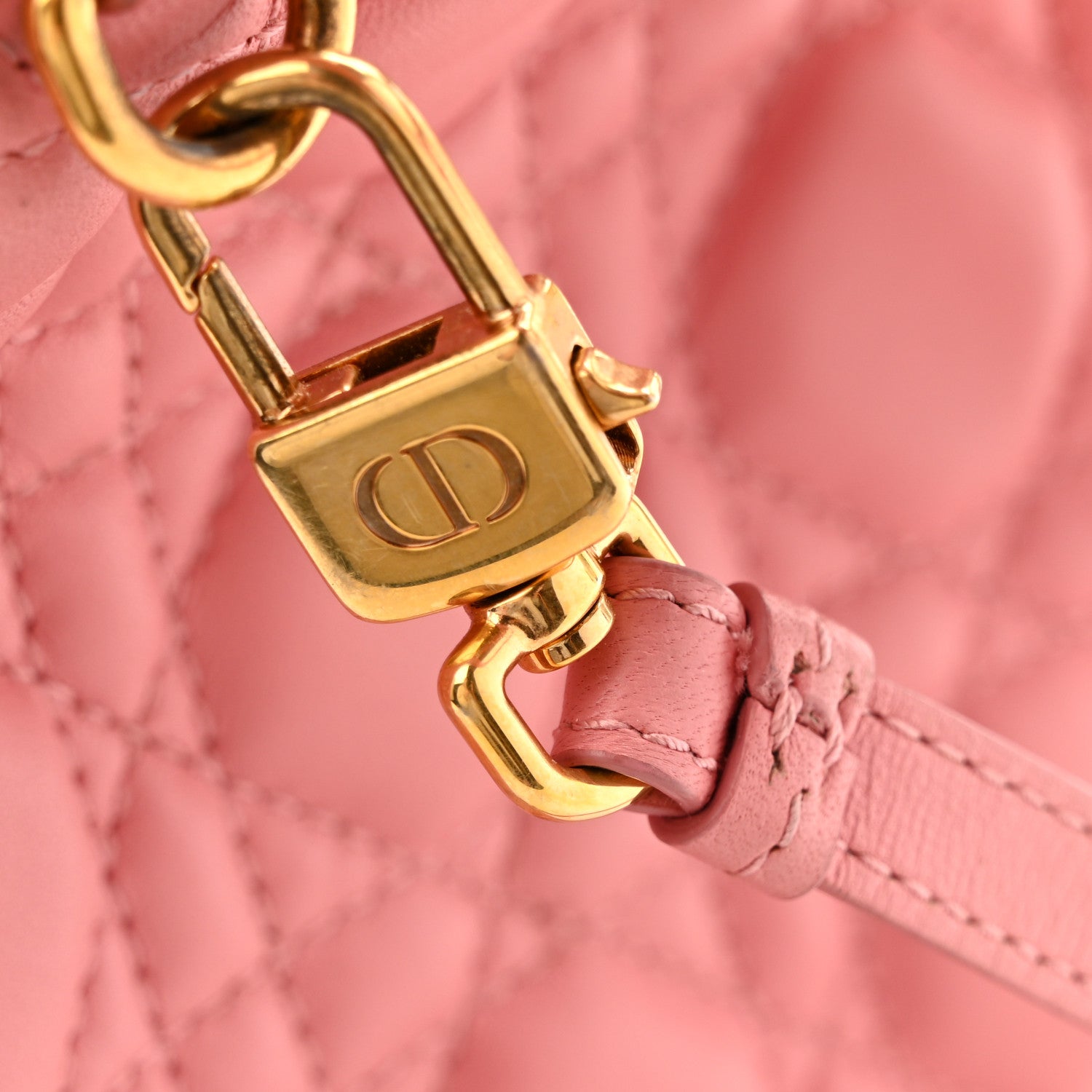 Christian Dior Lambskin Cannage Mini Backpack Peach Blossom 14 of 14