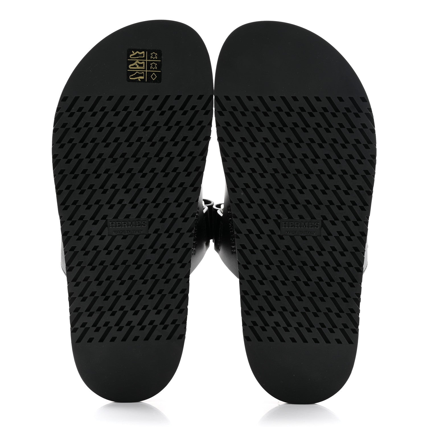 Hermes Calfskin Womens Chypre Sandals 38 Black 5 of 12