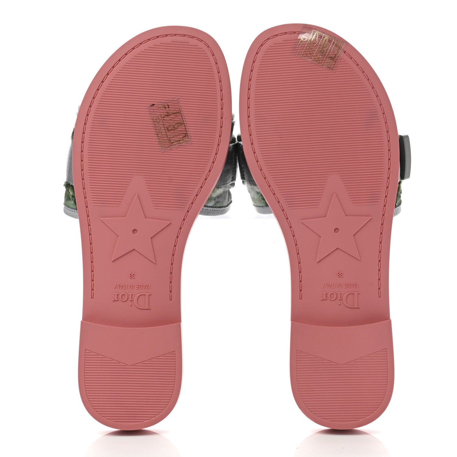Christian Dior Canvas Nylon Camouflage Dio(r)evolution Mule Slide Sandals 38 Willow Green 5 of 9