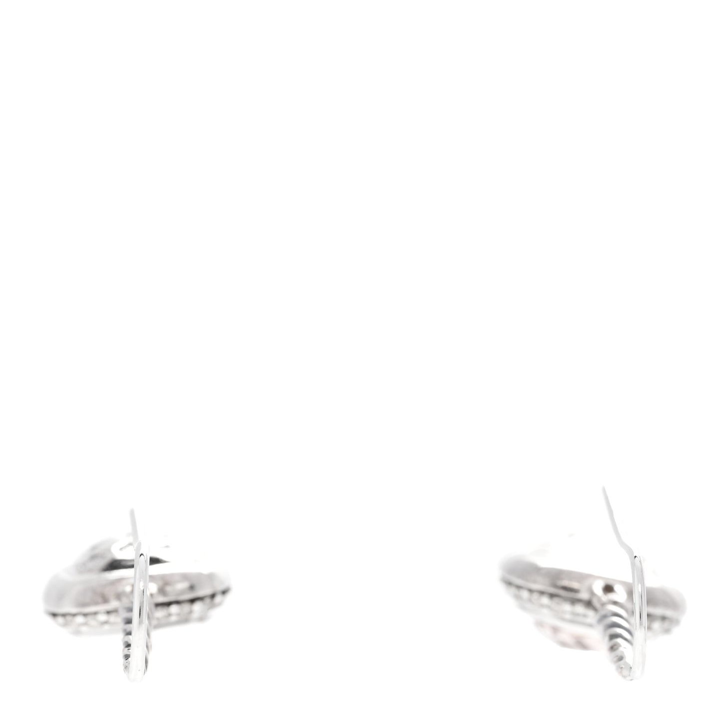 Sterling Silver Diamond Morganite Noblesse Drop Earrings