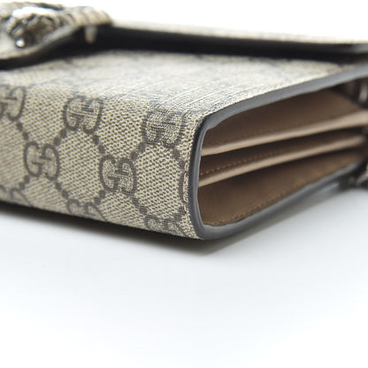 Gucci GG Supreme Monogram Mini Dionysus Chain Wallet Beige Taupe 10 of 10