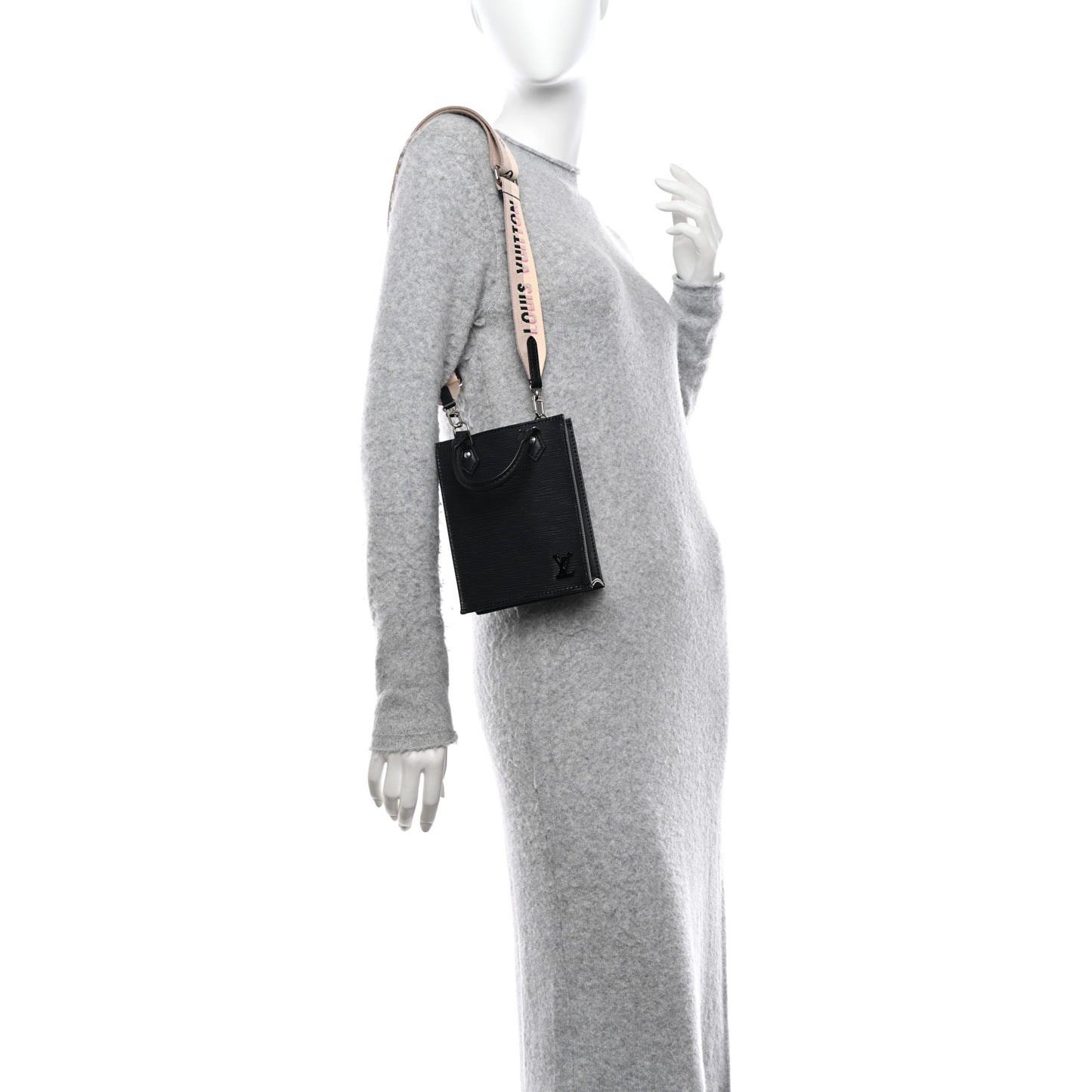 Epi Jacquard Petit Sac Plat Black