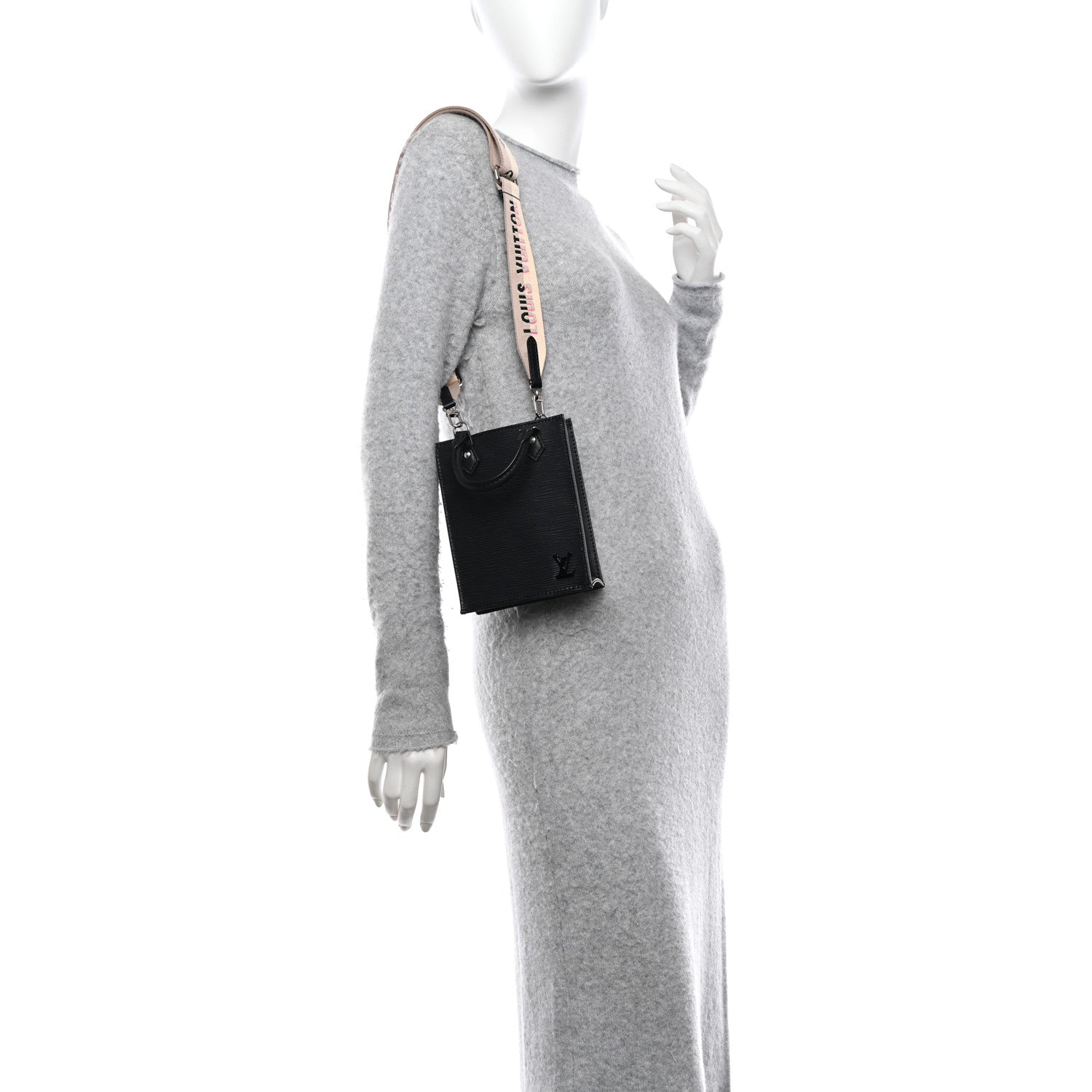 Louis Vuitton Epi Jacquard Petit Sac Plat Black 2 of 9