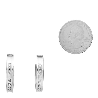 Tiffany Sterling Silver Medium 1837 Hoop Earrings 2 of 4