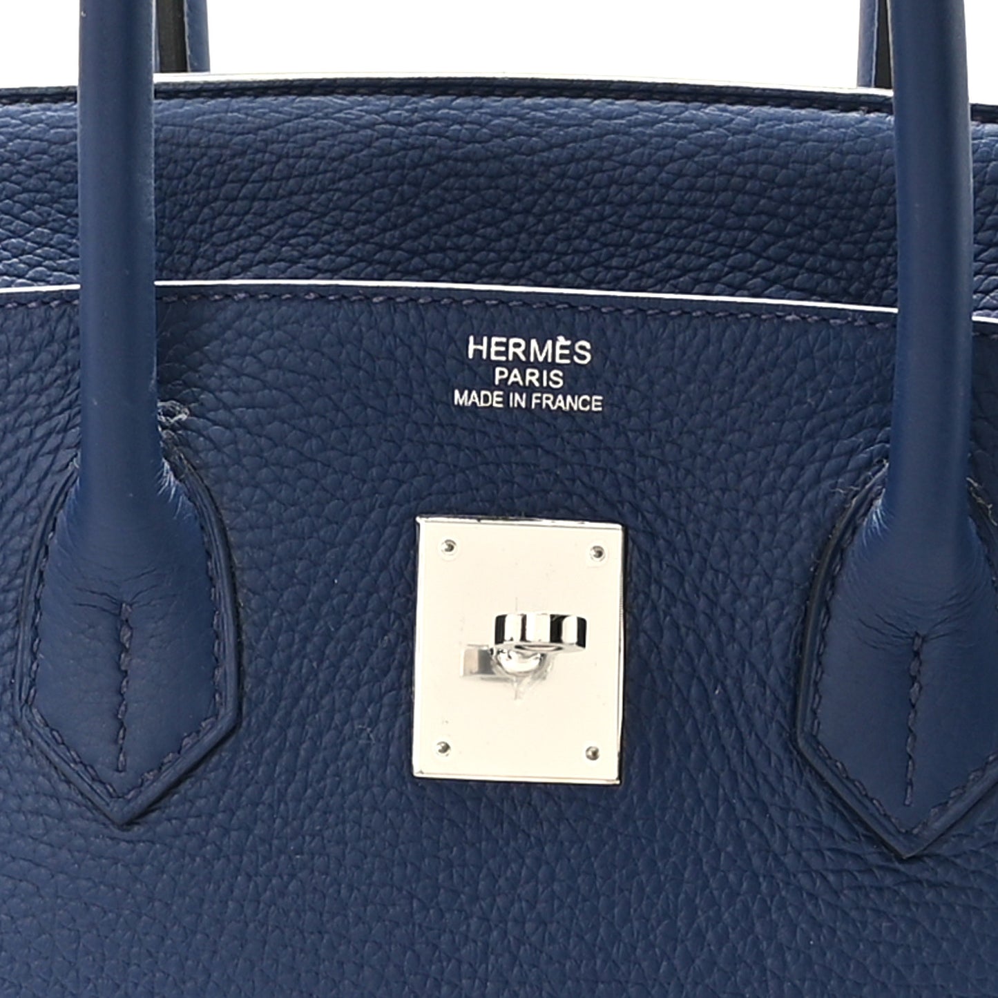 Taurillon Clemence Birkin 35 Bleu Saphir