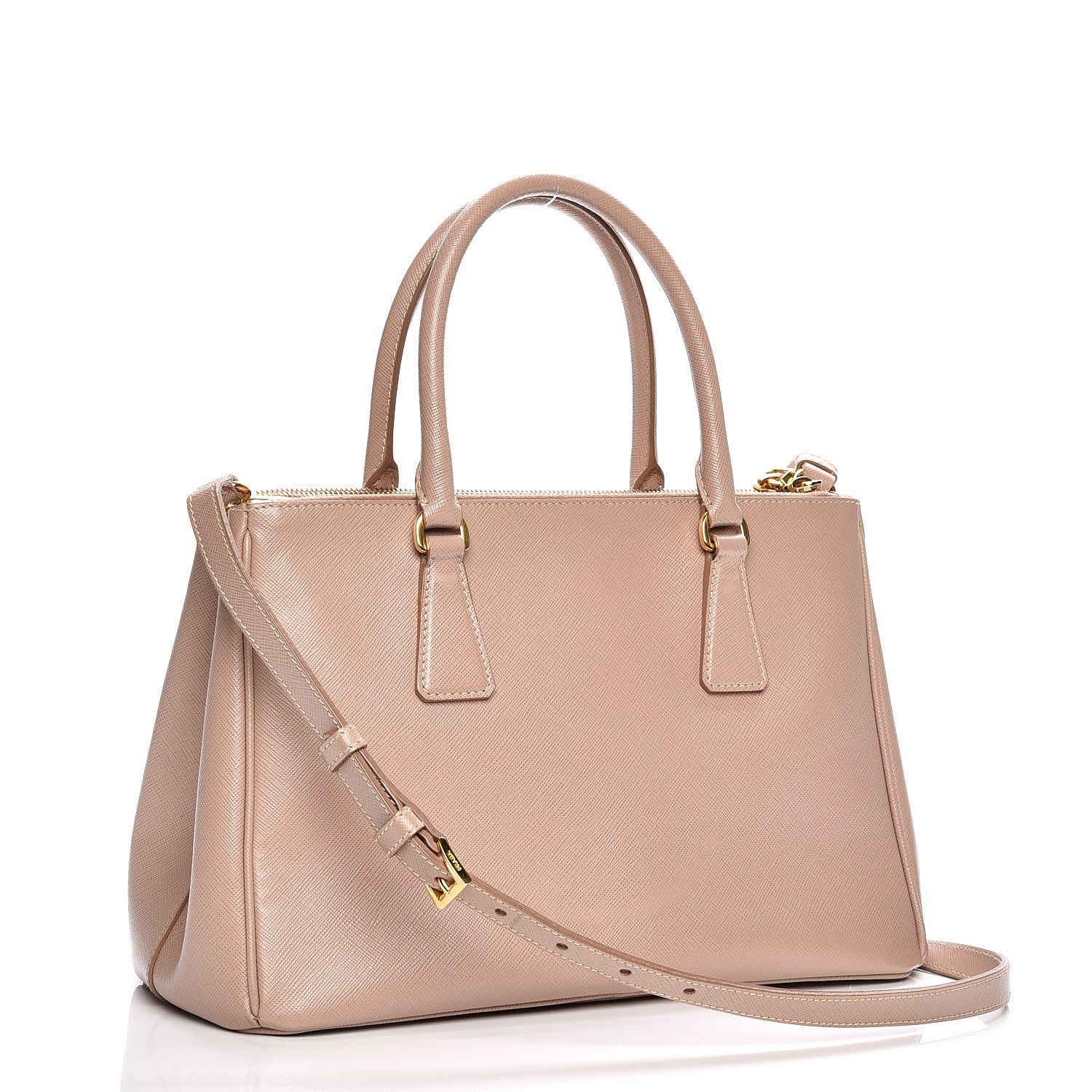 Prada Saffiano Small Galleria Double Zip Tote Cammeo 4 of 13