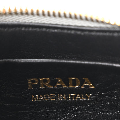 Prada Soft Calfskin Arque Shoulder Bag Granito 6 of 10