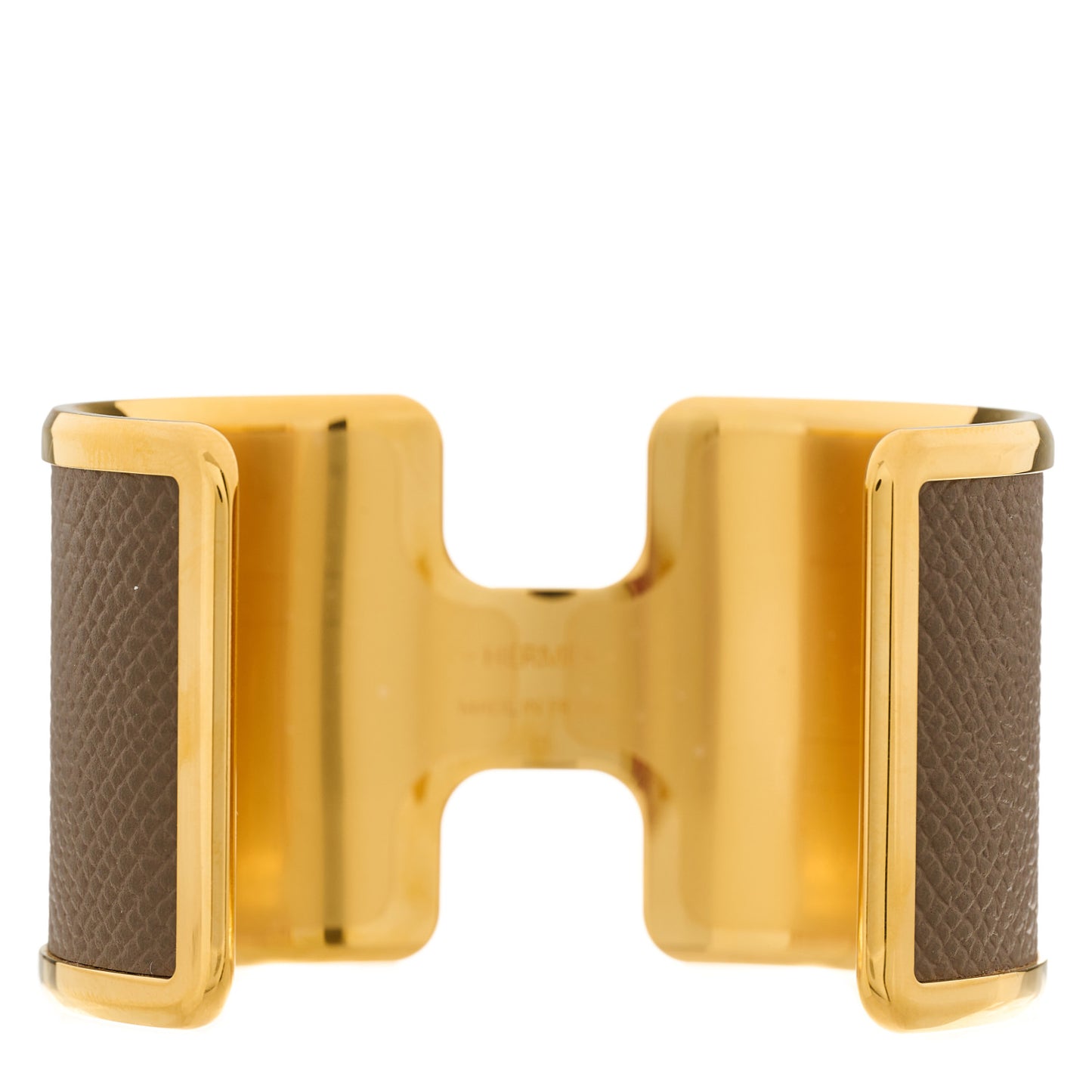 Epsom Olympe Cuff Bracelet Brown