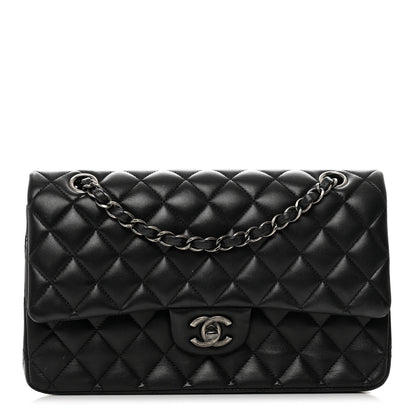 Chanel Lambskin Quilted Medium Double Flap Black 1 of 11