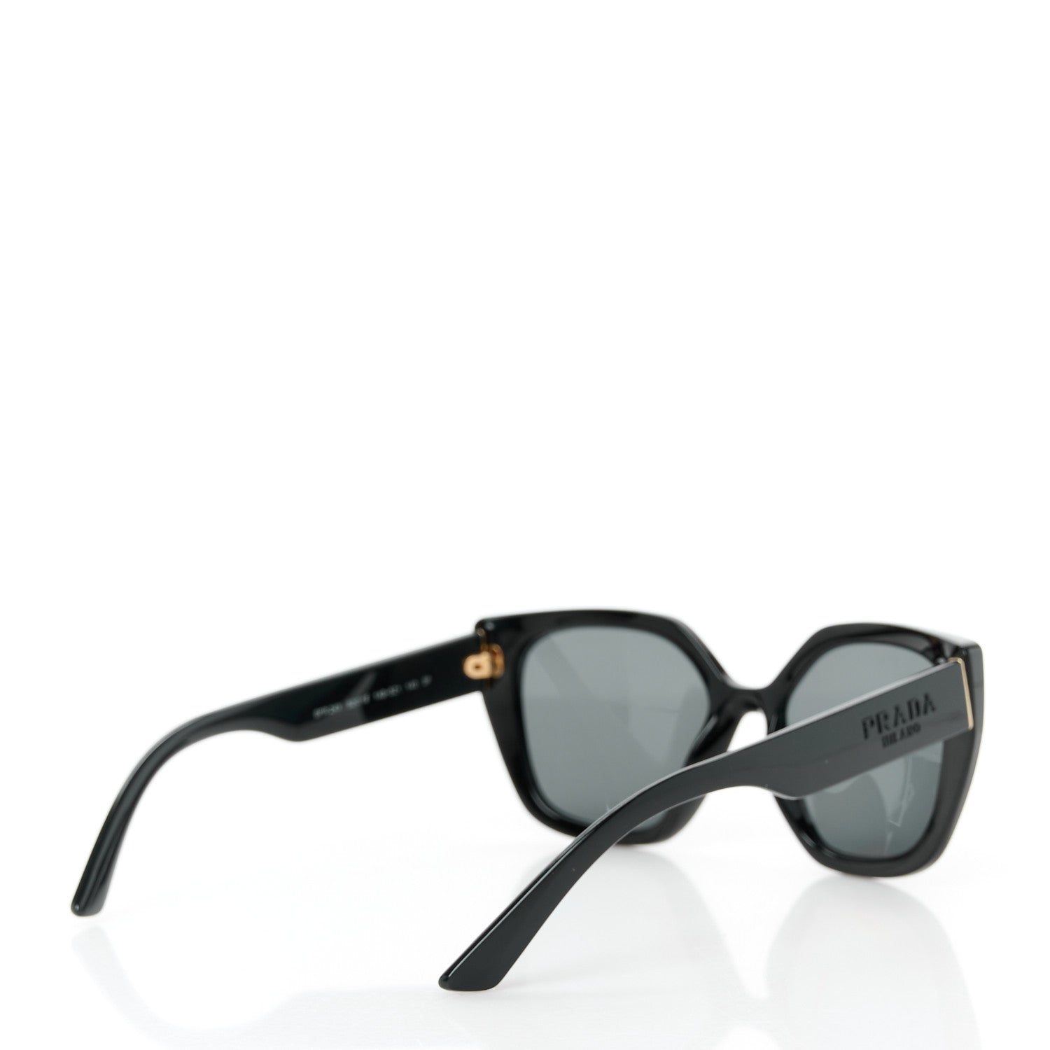 Prada Cat Eye Sunglasses SPR 24X Black 4 of 8