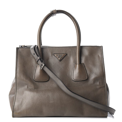 Prada Glace Calf Twin Pocket Tote Marmo 1 of 8